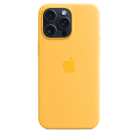 Apple Funda de Silicona MagSafe iPhone 15 Pro Max Sunshine