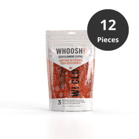 WHOOSH! XL Tech Paño de Limpieza (3 piezas) - Caja Maestra (12 piezas)