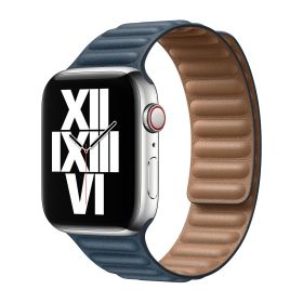 Apple Leather Link Apple Watch S/M 42mm / 44mm / 45mm Baltic Blue