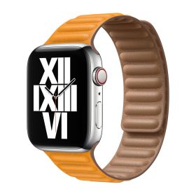 Apple Leather Link Apple Watch M/L 42mm / 44mm / 45mm California Poppy