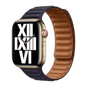 Apple Leather Link Apple Watch M/L 38mm / 40mm / 41mm Ink