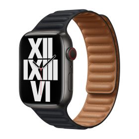 Apple Leather Link Apple Watch S/M 42mm / 44mm / 45mm / 49mm Midnight