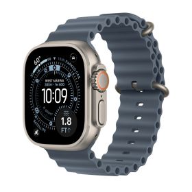 Apple Ocean Band Correa para Apple Watch 44mm / 45mm / 46mm / 49mm Anchor Blue
