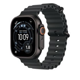 Apple Ocean Band Correa para Apple Watch 44mm / 45mm / 46mm / 49mm Negro / Titanio