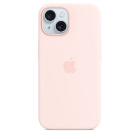 Apple Funda de Silicona MagSafe Case iPhone 15 Pro Rosa