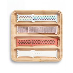 Casecentive Caja de Bambú para Guardar Correas de Reloj