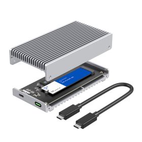 Casecentive Carcasa SSD NVMe M.2 40Gbps plateada