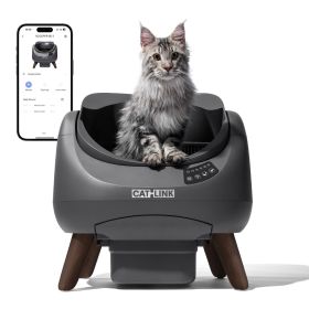 CATLINK Open X - Open Top Caja De Arena Autolimpiable Automática Gris