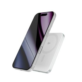 Epico UltraPack Qi2 Slim Batería Externa Magnética Inalámbrica 5000mAh Plata