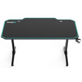 Fourze D1400 gaming desk groen / zwart