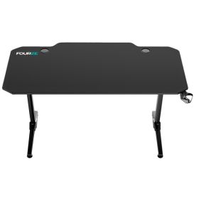 Fourze D1400 gaming desk zwart