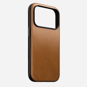 Nomad Funda de Cuero Moderna iPhone 17 Pro English Tan