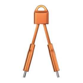 Nomad ChargeKey Cable de Carga USB-C a USB-C Stellar Orange