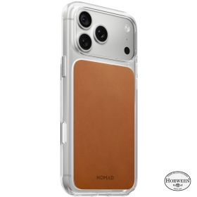 Nomad Funda Transparente de Piel Horween iPhone 18 Pro Max Saddle