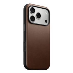 Nomad Modern Camino Funda de Piel iPhone 18 Pro Marrón