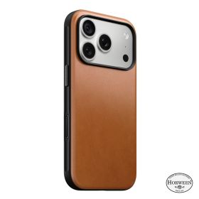 Nomad Funda Modern de Piel Horween iPhone 18 Pro Saddle