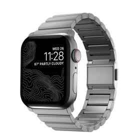 Nomad Strap Titanium V3 Correa para Apple Watch 42 / 44 / 45 / 49mm Natural