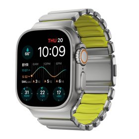 Nomad Stratos Correa de Titanio para Apple Watch 44mm / 45mm / 46mm / 49mm Natural/ Volt