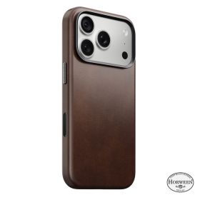Nomad Funda Traditional de Piel Horween iPhone 18 Pro Rustic Brown