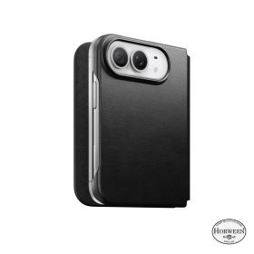 Nomad Funda Folio Tradicional de Piel Horween iPhone Duo Negra