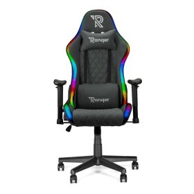 Ranqer Halo Tela silla gaming RBG / LED gris