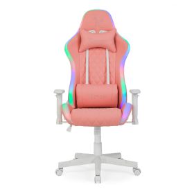 Ranqer Halo silla gaming RBG / LED rosa