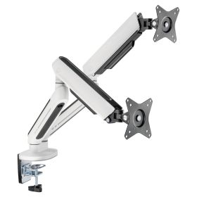 Ranqer Soporte de Monitor Arm Dual RGB blanco