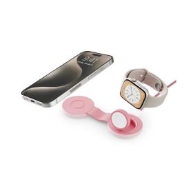 Twelve South ButterFly SE 2 en 1 Cargador Inalámbrico Qi2 rosa