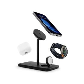 Twelve South HiRise Deluxe Soporte de Carga Inalámbrica 3 en 1 Negro