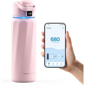 WaterH Boost Botella de Agua Inteligente 946ml Rosa