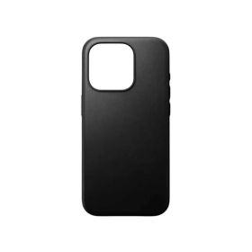 Nomad moderna funda de piel magsafe iPhone 15 Pro negro