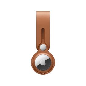 Apple AirTag Leather Loop saddle brown