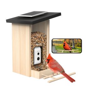 Birdfy Feeder Ebony Lite Comedero inteligente para pájaros, con energía solar, cámara y reconocimiento de pájaros AI