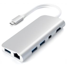 Satechi Type-C Multimedia Adapter zilver