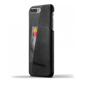 Mujjo Leather Wallet Case iPhone 7 / 8 Plus zwart