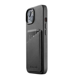 Mujjo funda de piel para iPhone 13 / 14 negro