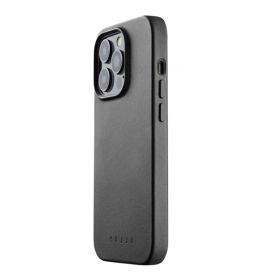 Mujjo funda de piel con MagSafe iPhone 14 Pro negro