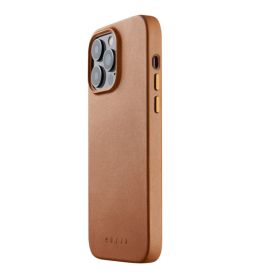 Mujjo funda de piel con MagSafe iPhone 14 Pro Max marrón
