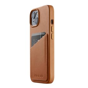 Mujjo funda de piel para iPhone 13 / 14 marrón