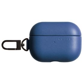 Mujjo Echelon Leather AirPods Pro (1 & 2) Case Monaco Blue