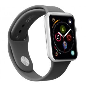 SBS Silicone Strap Apple Watch medium/large 38 / 40mm black