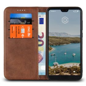 Casecentive Leren Wallet case Huawei P20 Pro bruin