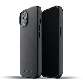 Mujjo funda de piel iPhone 13 negro