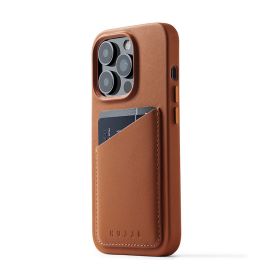 Mujjo funda cartera piel iPhone 14 Pro marrón