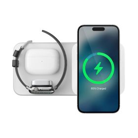 Nomad Base One Max 3-in-1 with MagSafe Silver