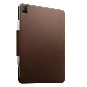 Nomad Modern FolioPlus Leather case iPad Pro 12.9 inch (2022) / iPad Air 13 inch (2024) Brown