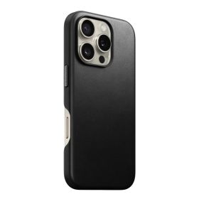 Nomad Traditional Leather Case iPhone 16 Pro Black