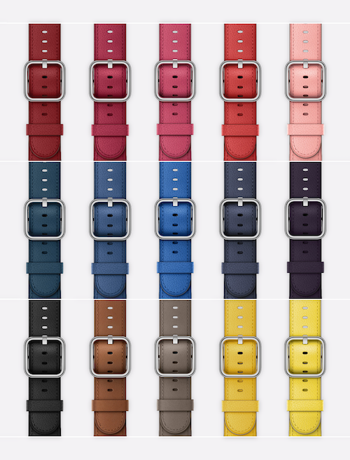 Apple Classic Buckle cuarta generación, resumen de todos los colores