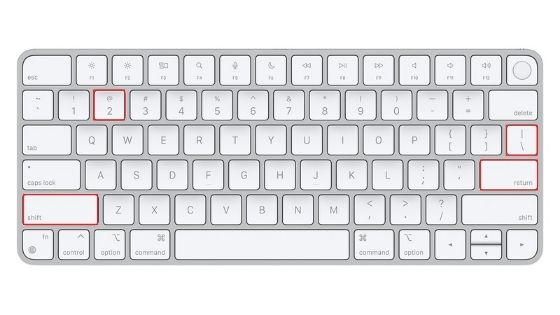 Teclado QWERTY americano Teclado QWERTY americano