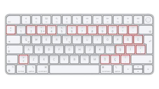Teclado QWERTY turco Teclado QWERTY turco